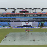 Rain forces draw in first Test