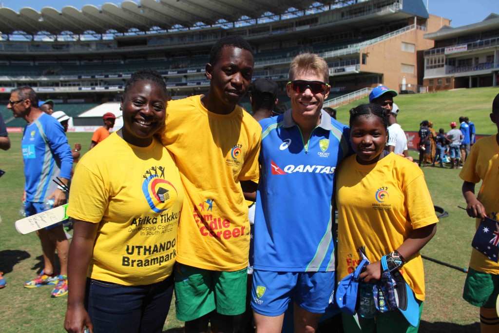 Australia introduce Afrika Tikkun youth to cricket