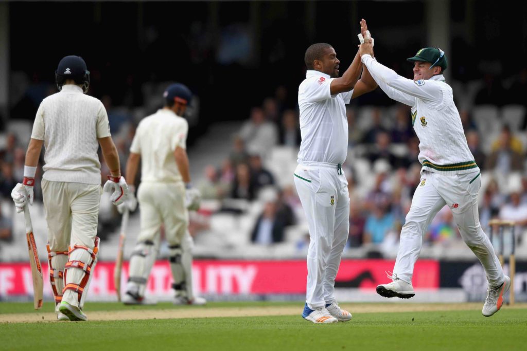 Proteas make inroads as Cook holds firm