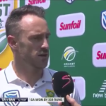 Faf: We performed our skill sets well