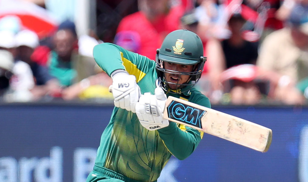 De Kock out of series