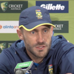 Watch: Faf on his 125 in Hobart