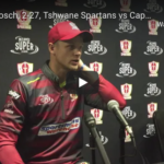 Watch: Corbin Bosch, 2-27 for Spartans vs Blitz