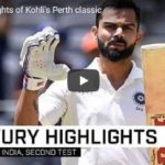 Watch: Kohli's classic century in Perth