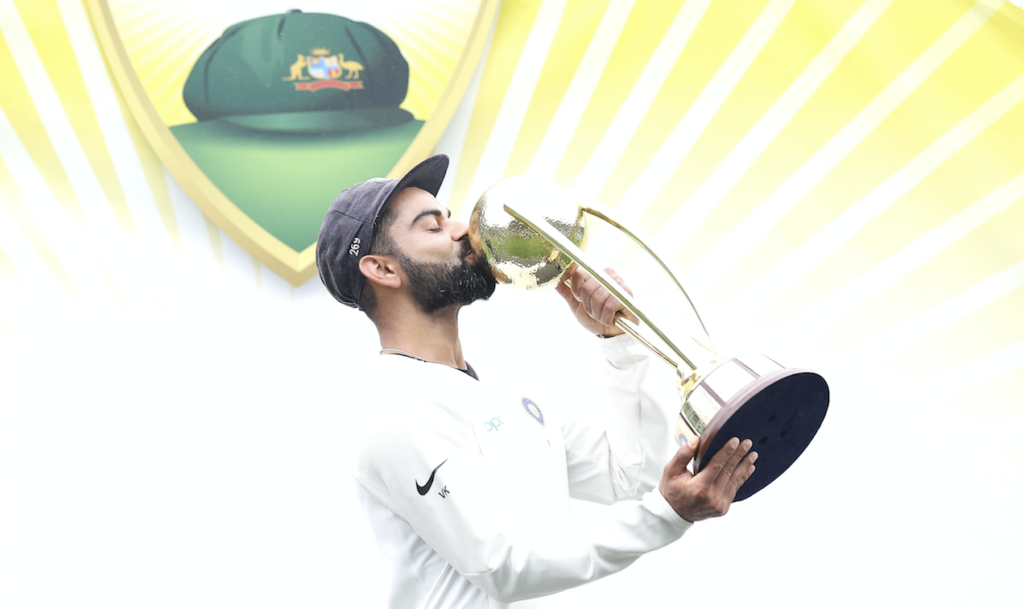India celebrate first Test series win in Australia