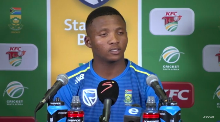Qeshile's first Proteas press conference