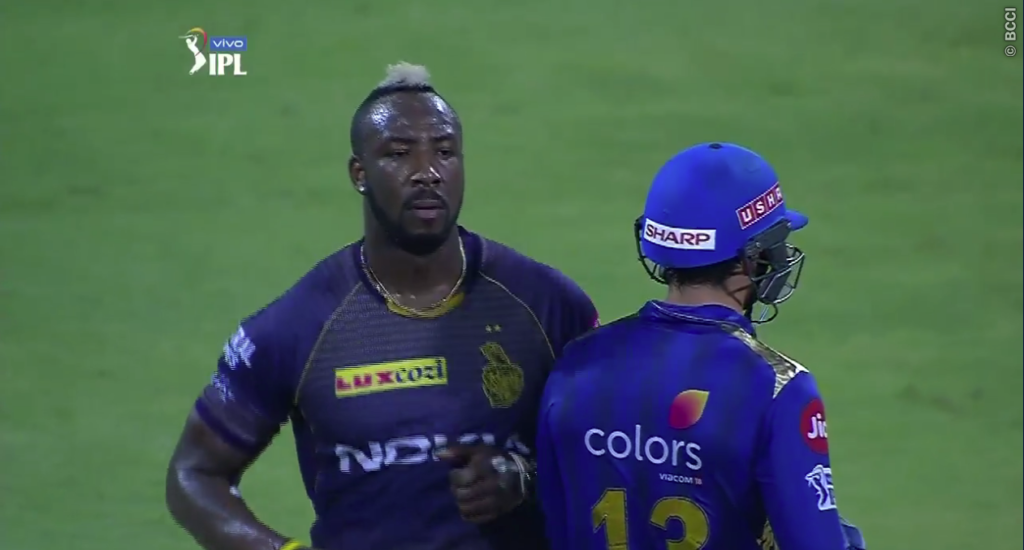 russell jersey number in ipl 2019