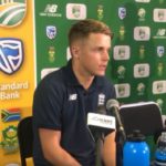 Curran chats to press after four-for