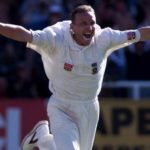 Allan Donald celebrates wicket