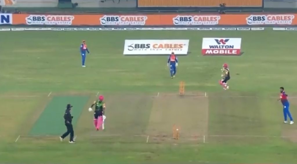 Andre Russell freak run out