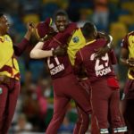 Jason Holder celebrates West Indies 20 Jan 22