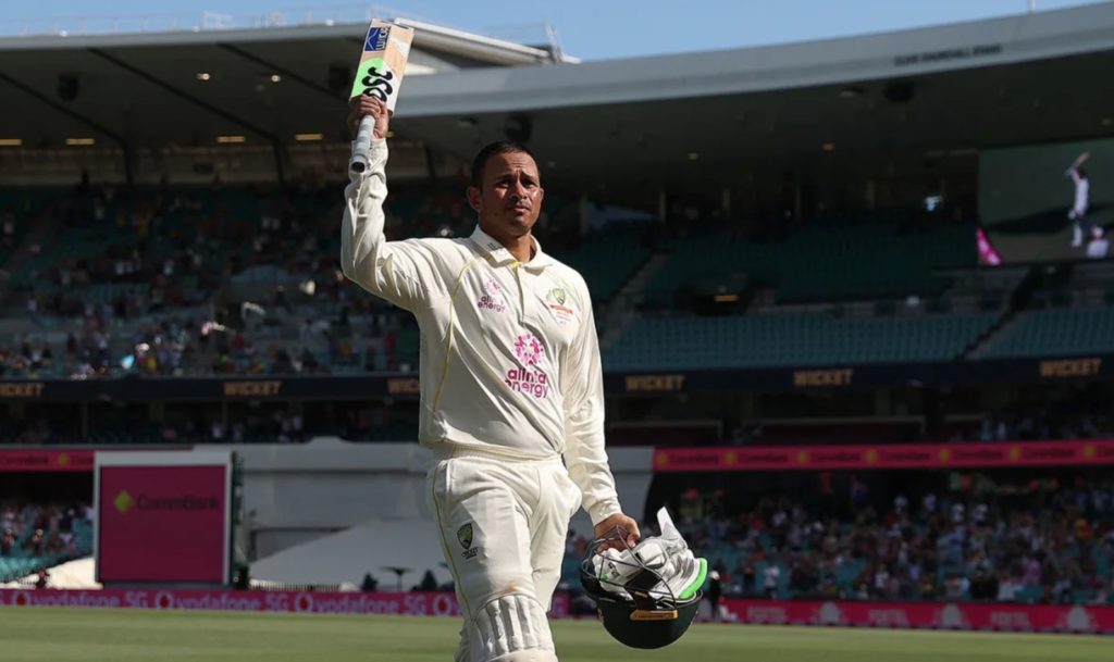 Usman Khawaja Sydney 8 Jan 22 back to back