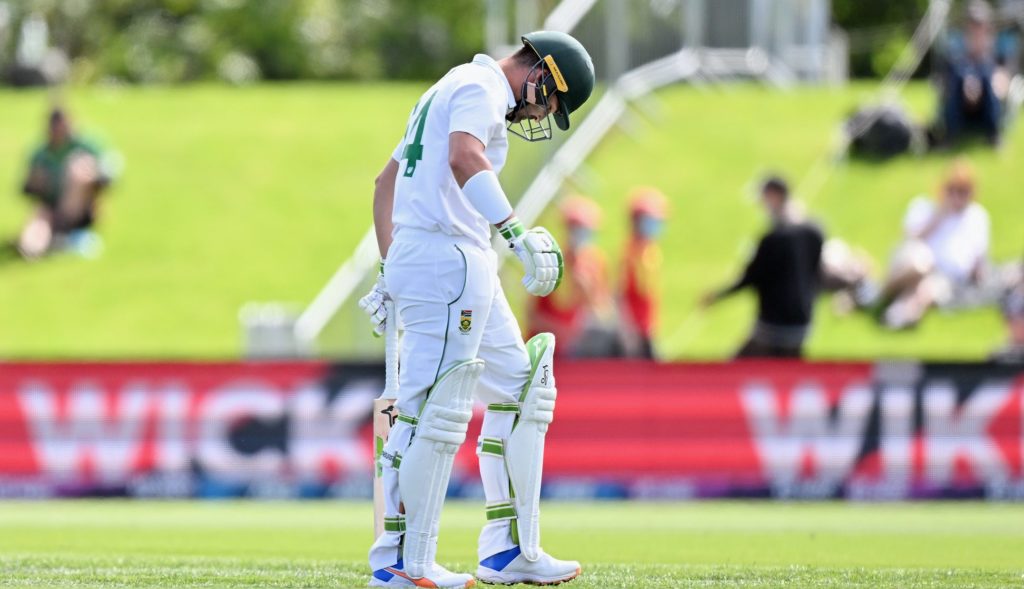 Dean Elgar Proteas dejected SA NZ 2022