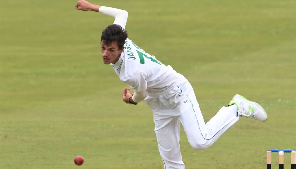 Marco Jansen bowls SC