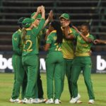 Proteas Women celebrate wicket 3 Feb 22