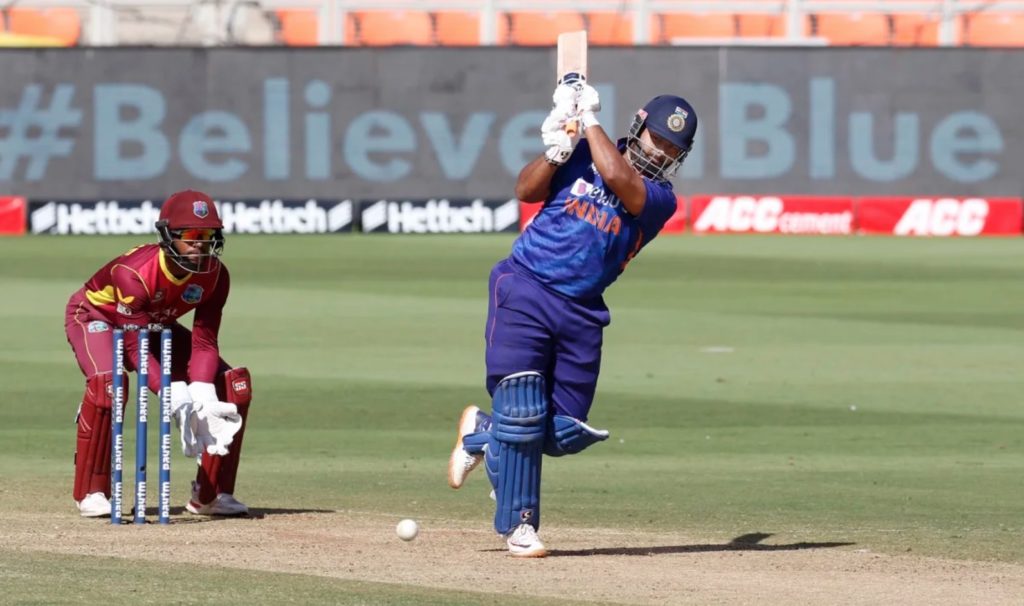 Rishabh Pant India West Indies 11 Feb 2022