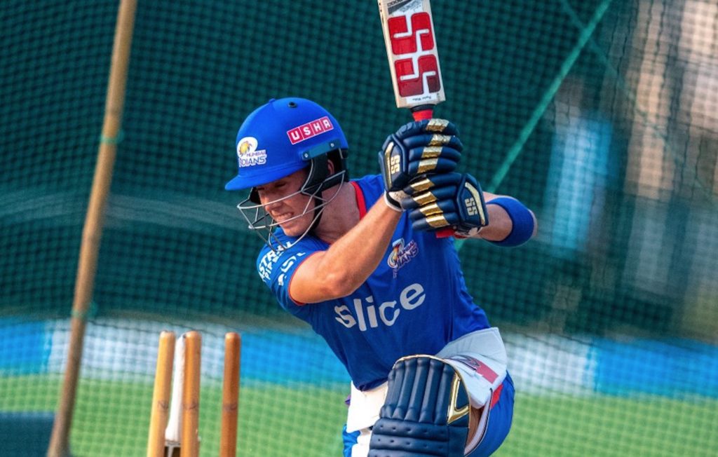 Dewald Brevis Mumbai Indians nets