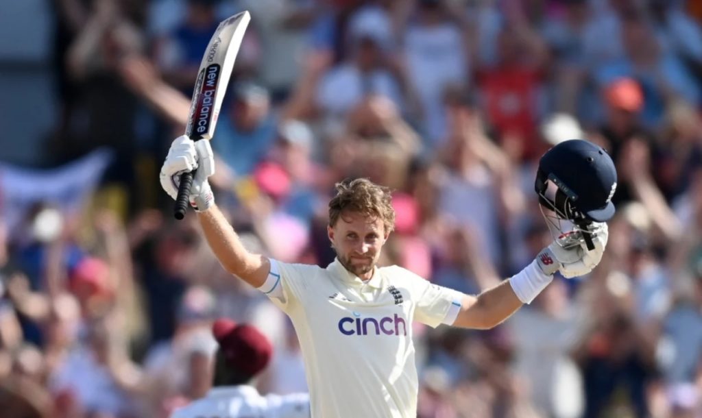 Joe Root century England WI 16 March 2022