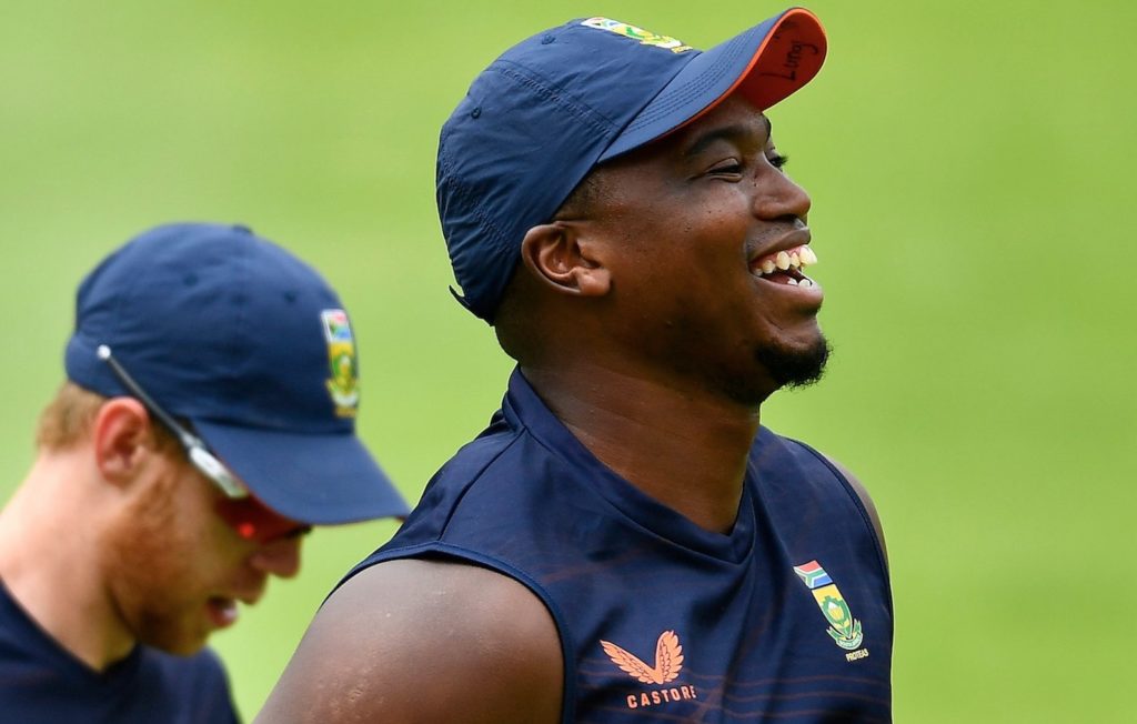 Lungi Ngidi Proteas laughs