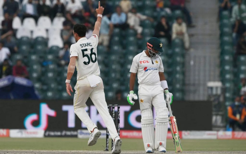 Mitchell Starc wicket Pak 23 Mar 22