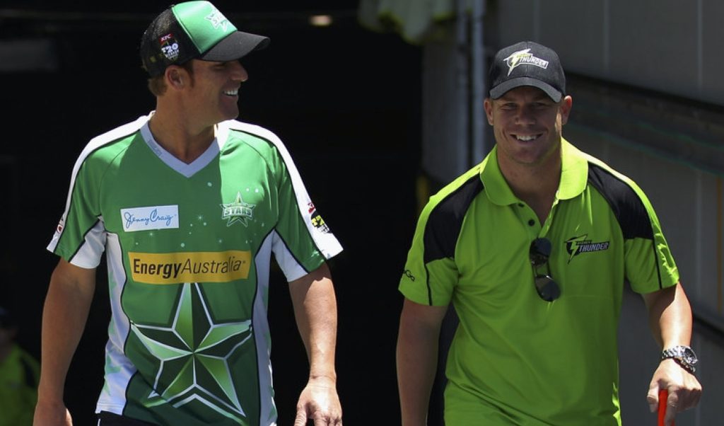 Shane Warne David Warner