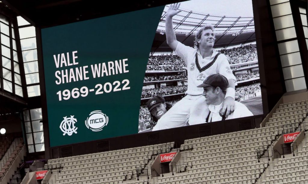 Shane Warne big screen MCG