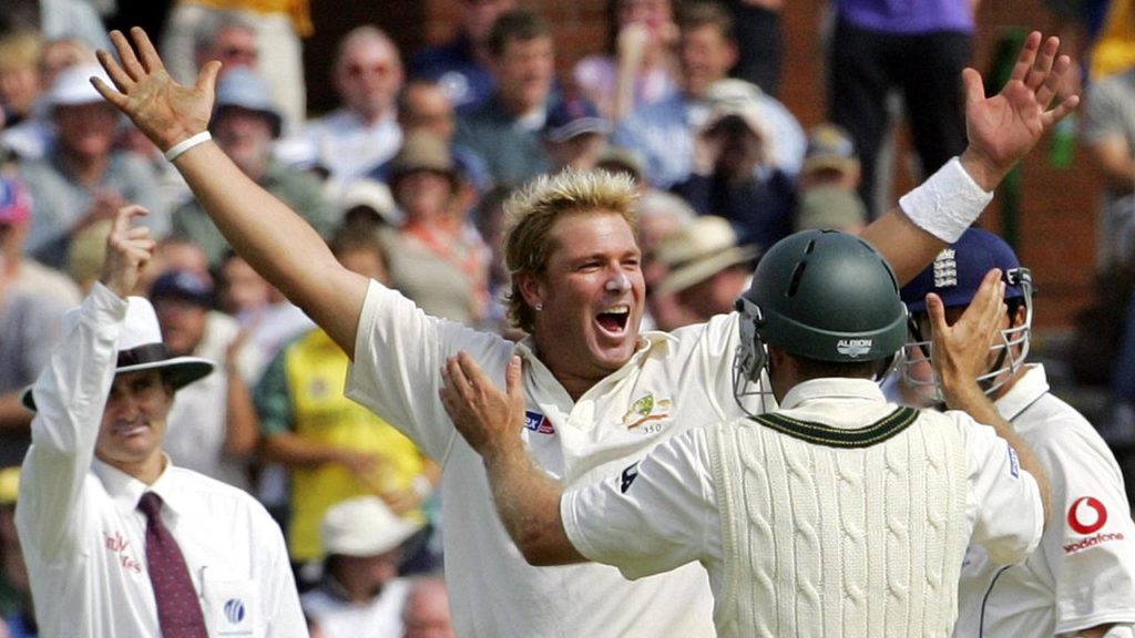 Shane Warne wicket celebrates