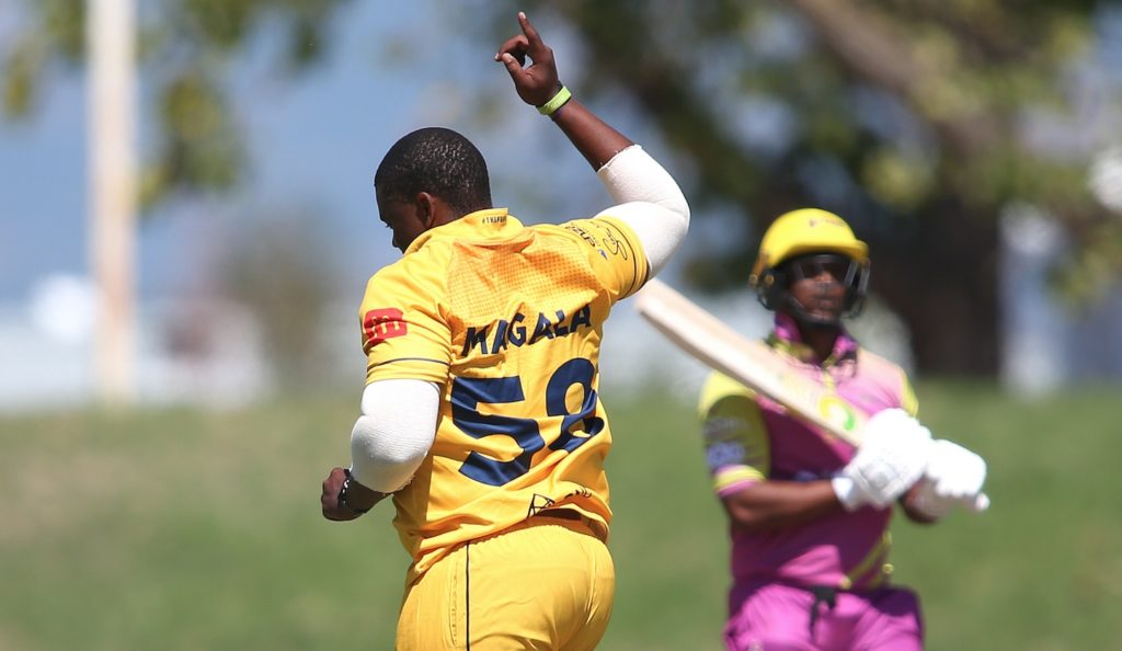 Sisanda Magala Lions wicket Rocks