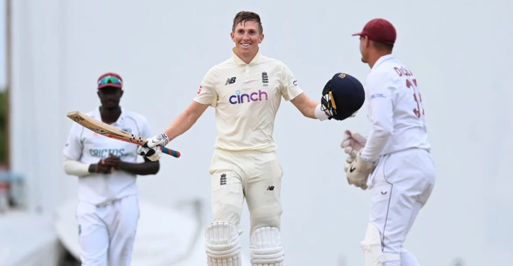 Zak Crawley century England Windies 11 Mar 22