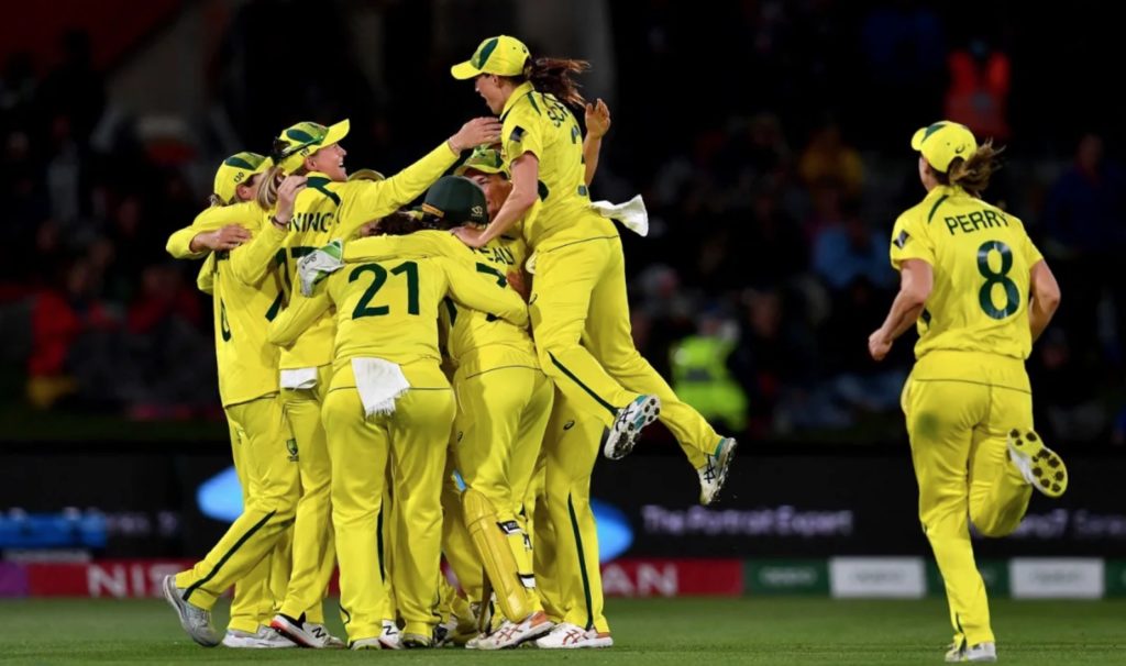 Australia celebrate WCWC final 2022