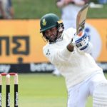 Keshav Maharaj batting SA BANG 9 Apr 2022