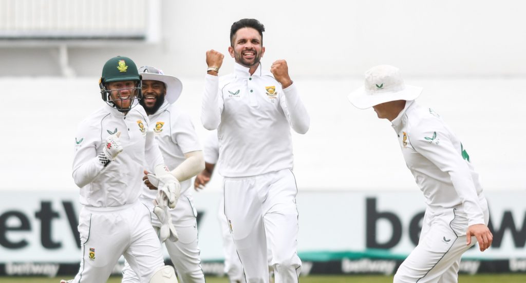 Keshav Maharaj wicket Yasir Ali Chowdhury 2022