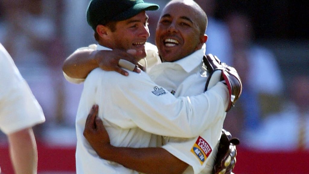 Mark Boucher Paul Adams hug