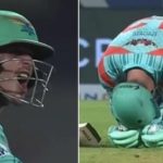 De Kock emotional celebration