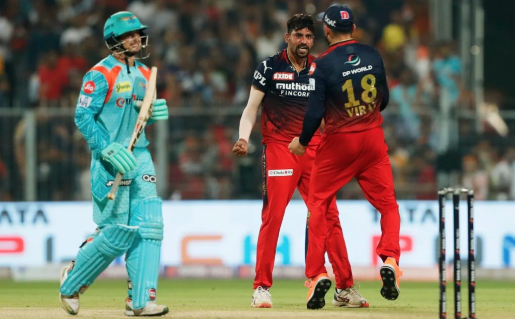 Quinton de Kock Mohammed Siraj IPL 2022