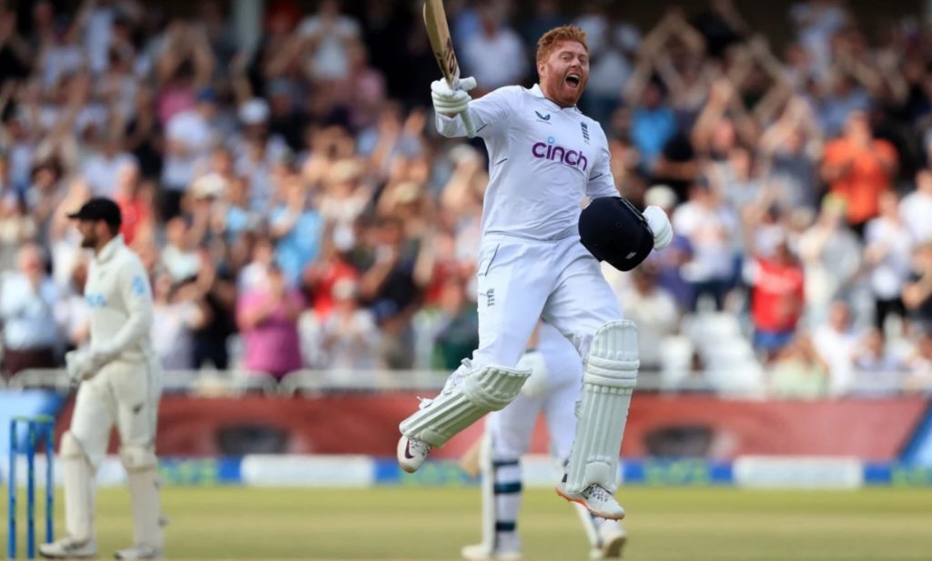 Jonny Bairstow century Eng NZ 14 June 2022