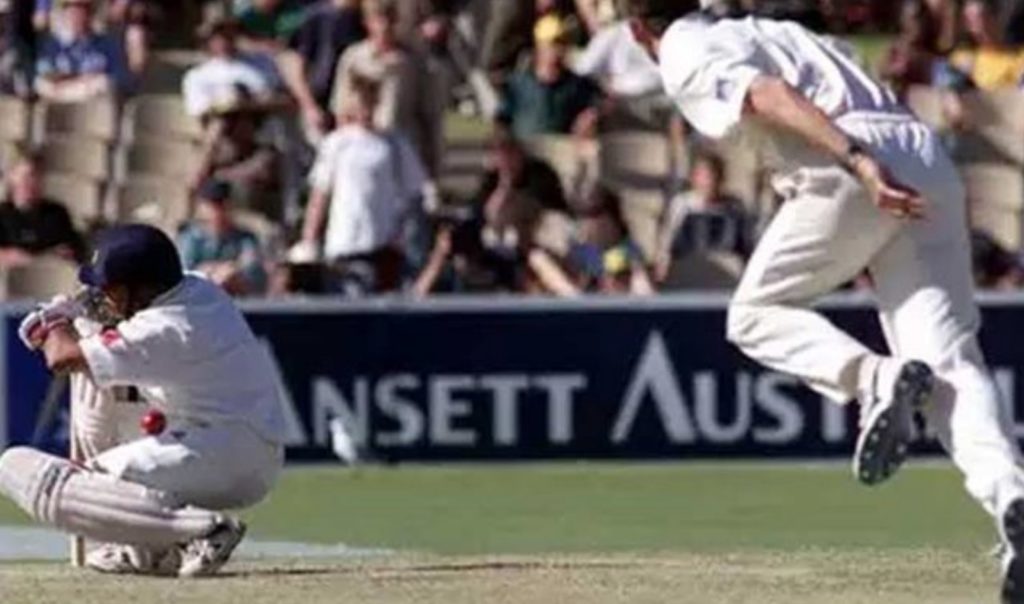 Tendulkar McGrath lbw 1999