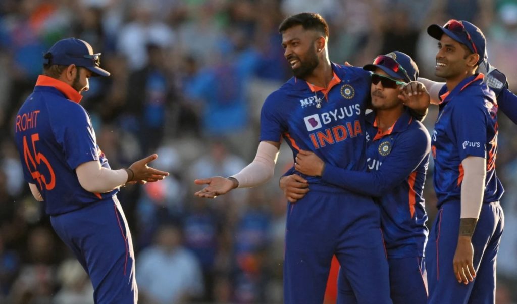 Hardik Pandya wicket India 7 July 2022