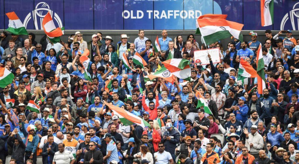 India fans Old Trafford