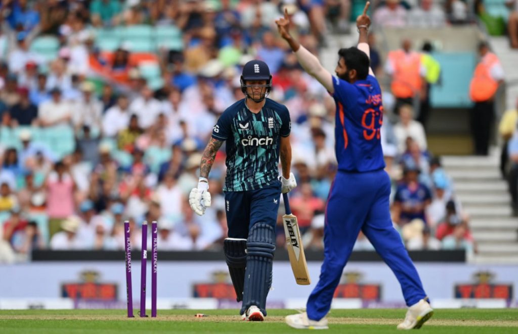 Jasprit Bumrah wicket India Eng 12 July 2022