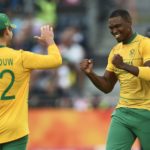 Lungi Ngidi celebrates wicket Proteas 27 July 2022