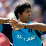 Majid Haq Scotland bowling