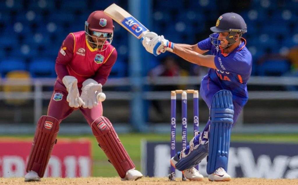 Shubman Gill India WI 27 July 2022