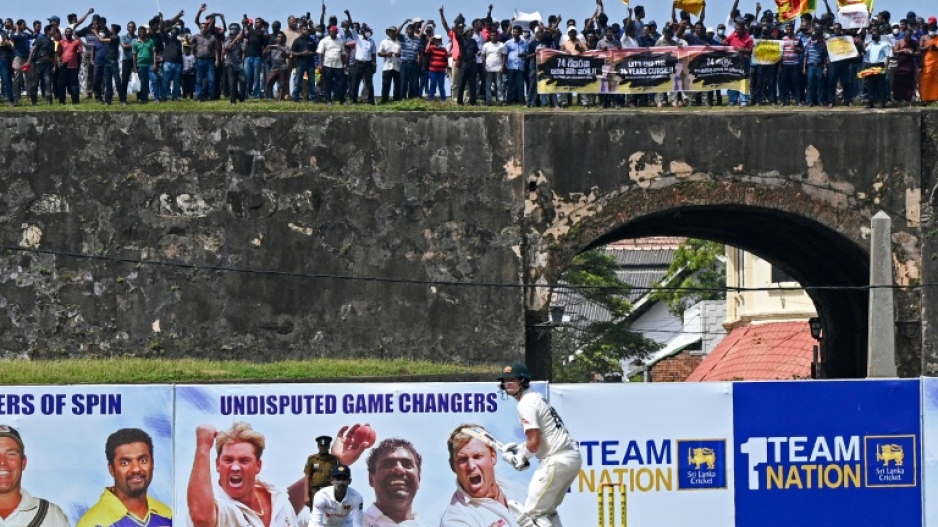Sri Lanka protests cricket