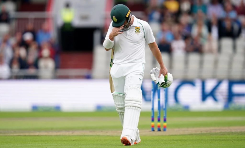 Dean Elgar Old Trafford 25 Aug 2022