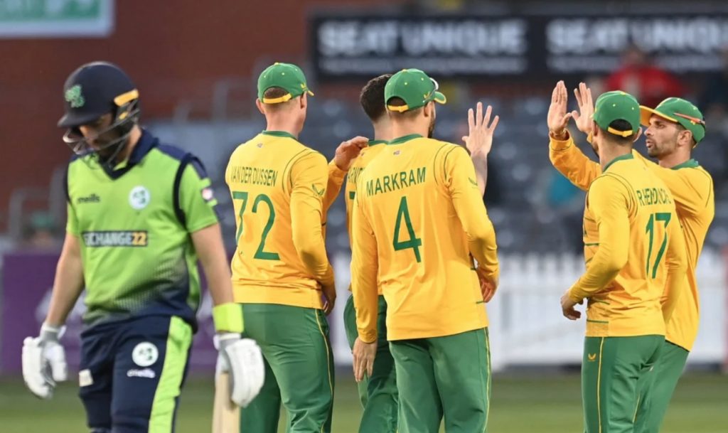 Proteas celebrate Ireland 3 Aug 2022