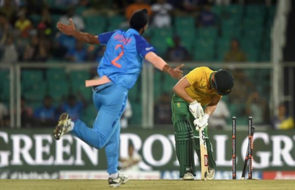 Arshdeep Singh David Miller bowled