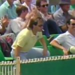 Aussie cricket fan catch cigarette