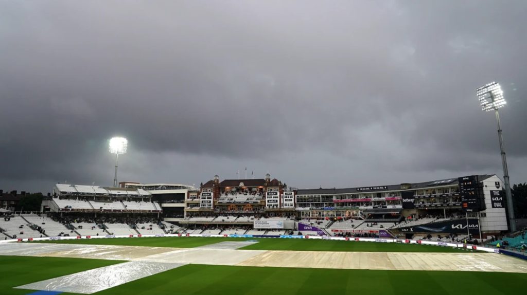 The Oval rain 8 Sep 2022