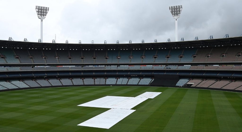 MCG covers rain